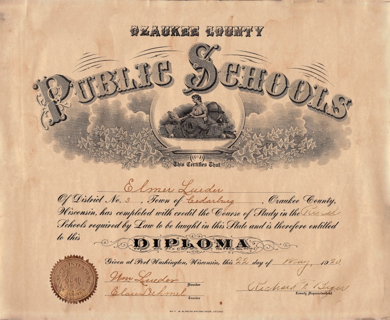 Elmer Lueders Public School Diploma final.JPG